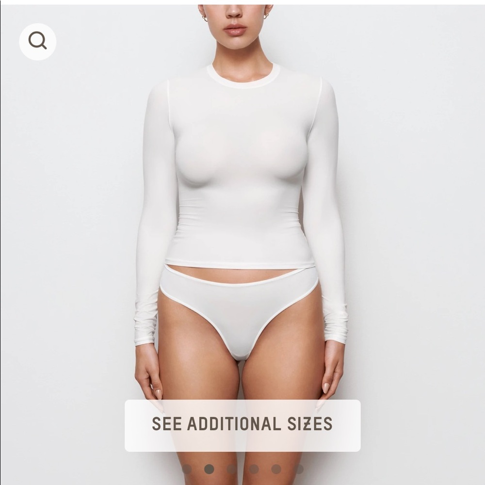 GREY SKIMS FITS EVERYONE SOLD OUT LIMITED COLOR MOONSTONE LONG SLEEVE TOP XS